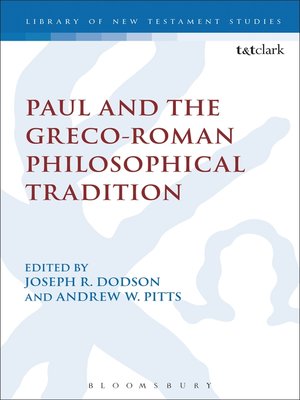 cover image of Paul and the Greco-Roman Philosophical Tradition